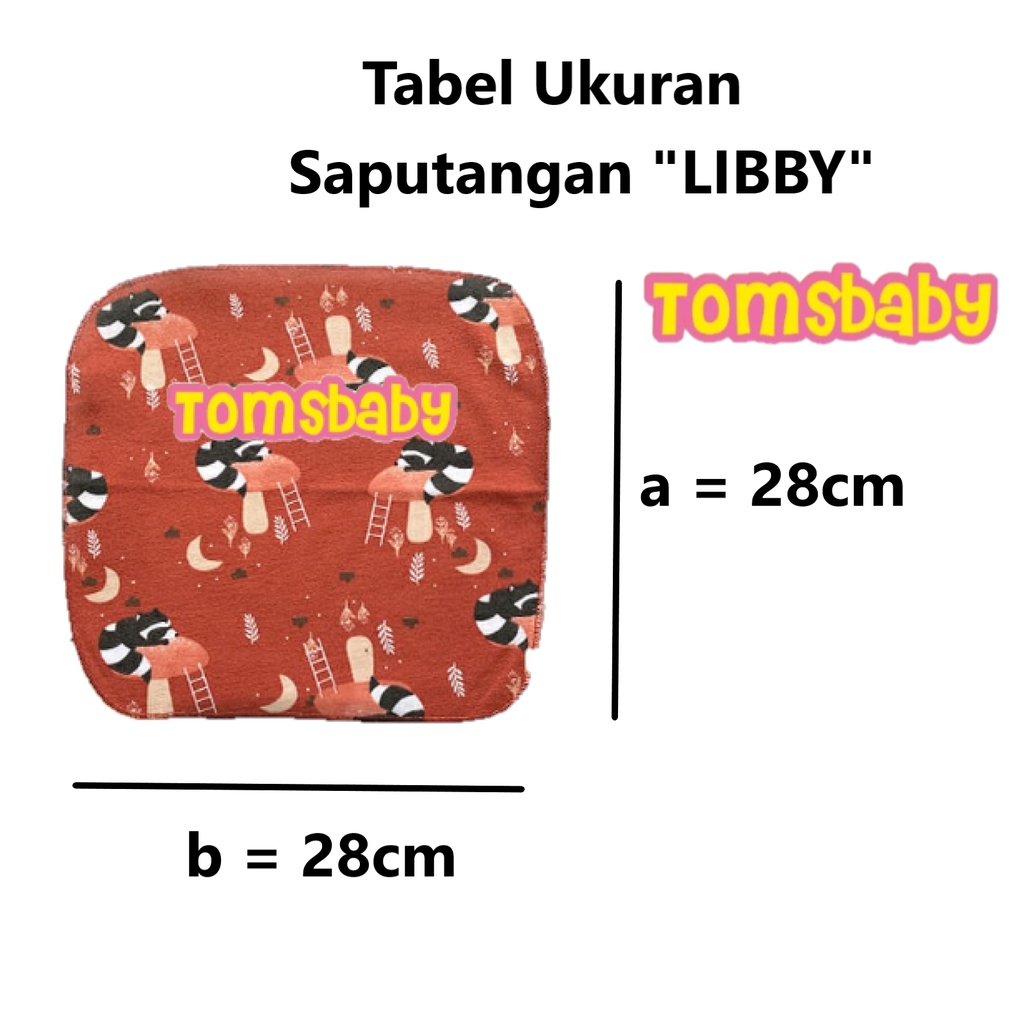 [TOMS] LIBBY (3pcs) Saputangan Bayi Anak / Sapu Tangan Baby