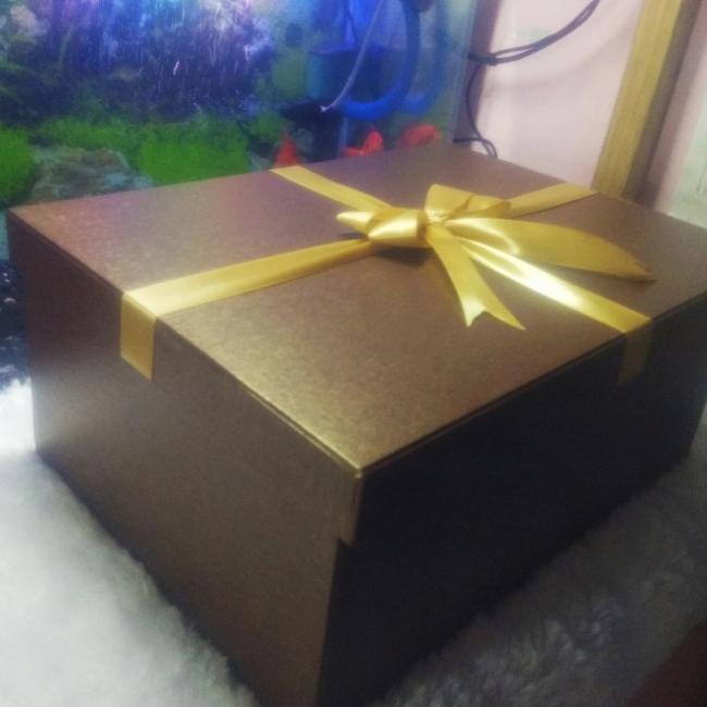 

kotak kado besar/gift box/30x19x10cm/brown diamont