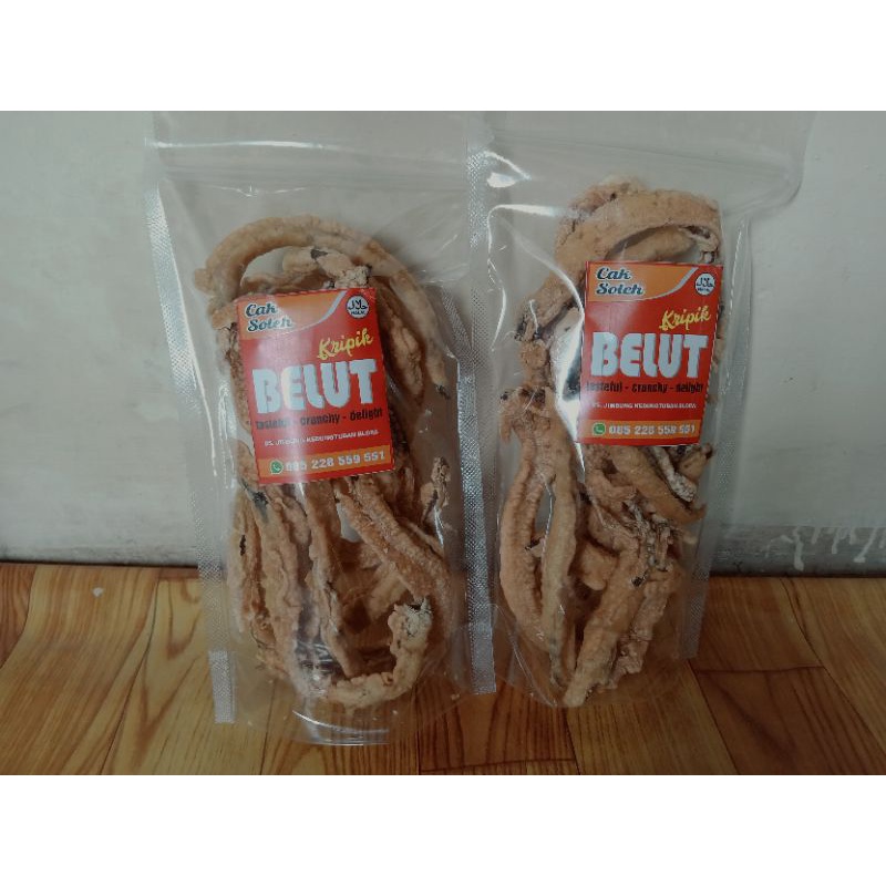 

Kripik Belut kemasan 250gram