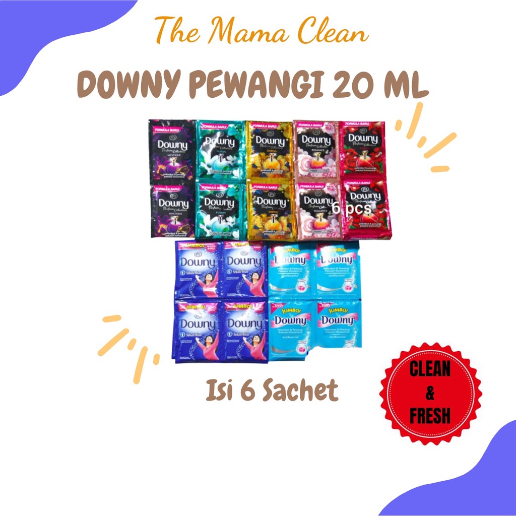 DOWNY PEWANGI PAKAIAN 20 ML 1 RENCENG 6 PCS