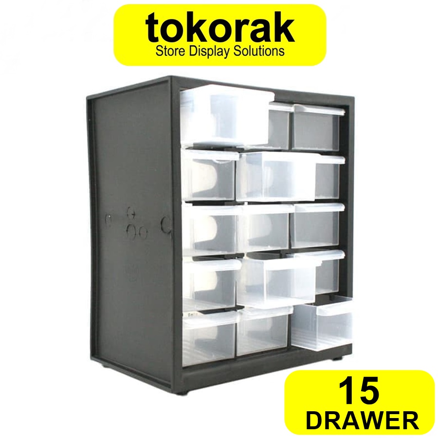 RAK SUSUN DRAWER 15 KENMASTER - SLOT KOTAK SPARE PART LACI ORGANIZER