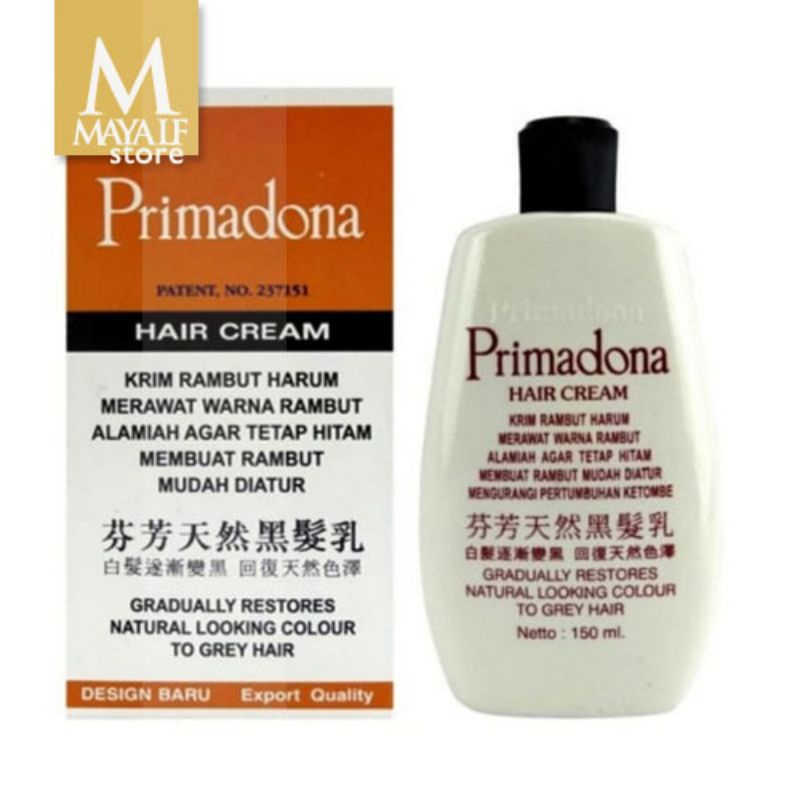 PRIMADONA hair cream 150ml minyak rambut pria dan wanita legendaris