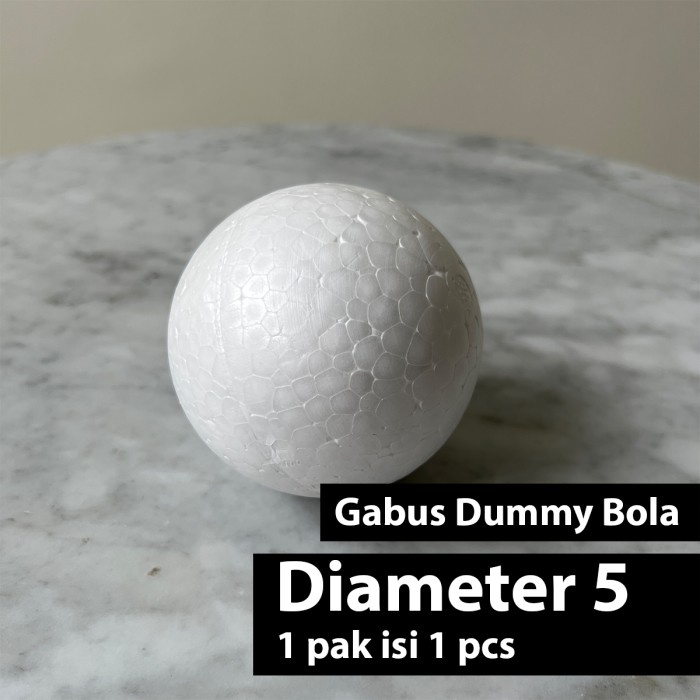 

Bola Gabus Sterofoam 5 cm (1 pcs) / Styrofoam Bulat / Dummy Ball