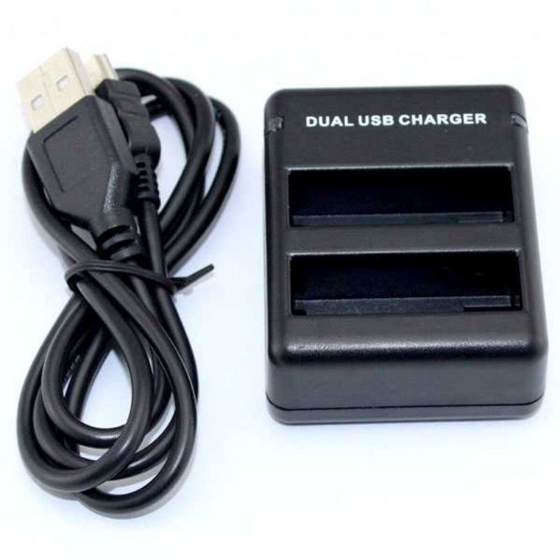SHOOT Travel Charger Baterai 2 Slot untuk GoPro Hero 4 - AHDBT-401