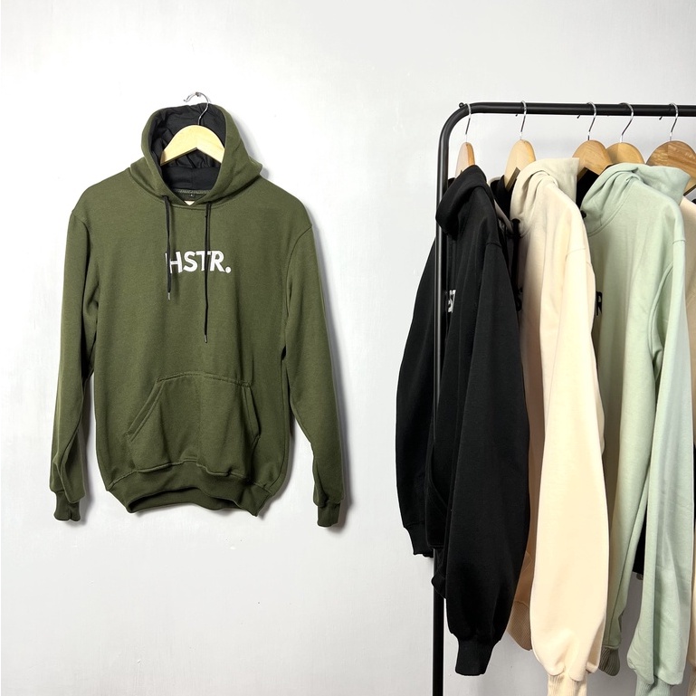 HSTR Hoodie Jacket Crewneck Distro Tebal Pria dan Wanita