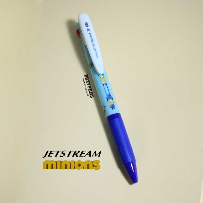

Uni Jetstream 3 Color Ballpoint Multi Pen Minion 0.5 mm Limited - Biru