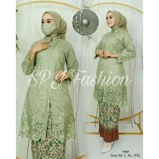 Set Kebaya Tunik Busui / Tunik Brokat / Kebaya Modern / Kebaya tile / Kebaya Favorite / Batik Couple/set kebya pesta set kebaya kondangan set kebaya pesta/tunik busui/tunik modern