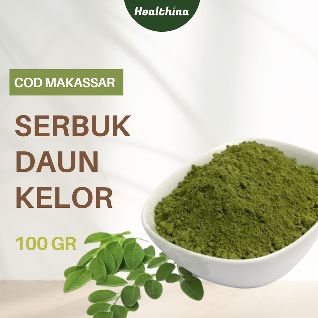 

COD Makassar Serbuk Daun Kelor 500 gr Bubuk Moringa Powder Herbal Original