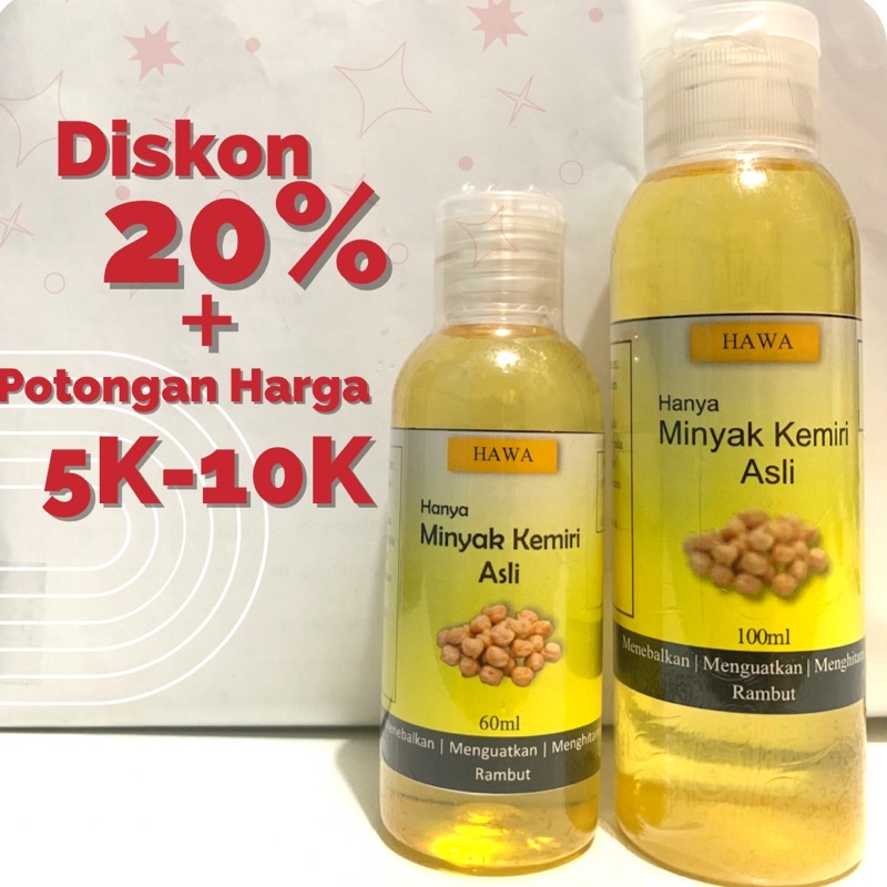 [HAWA] Minyak Kemiri Penumbuh Rambut | Minyak Kemiri Murni | Obat Rambut Rontok | Penumbuh Rambut An