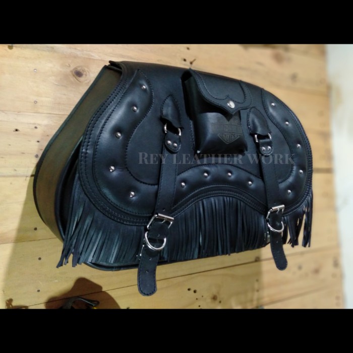 Rain Cover Side Bag Harley ,Tas Motor Harley Softail Fat Bob ,Fatboy,Roadking,Dll