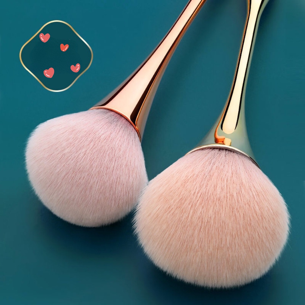 Kuas Makeup Brush Pipi Tangan Panjang Aksesoris Makeup Ramping Super Berbulu High Quality Blush