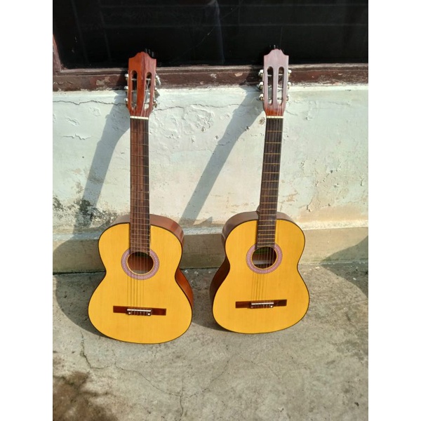 gitar akustik buat pemula komplit bonus tas dan paking kayu