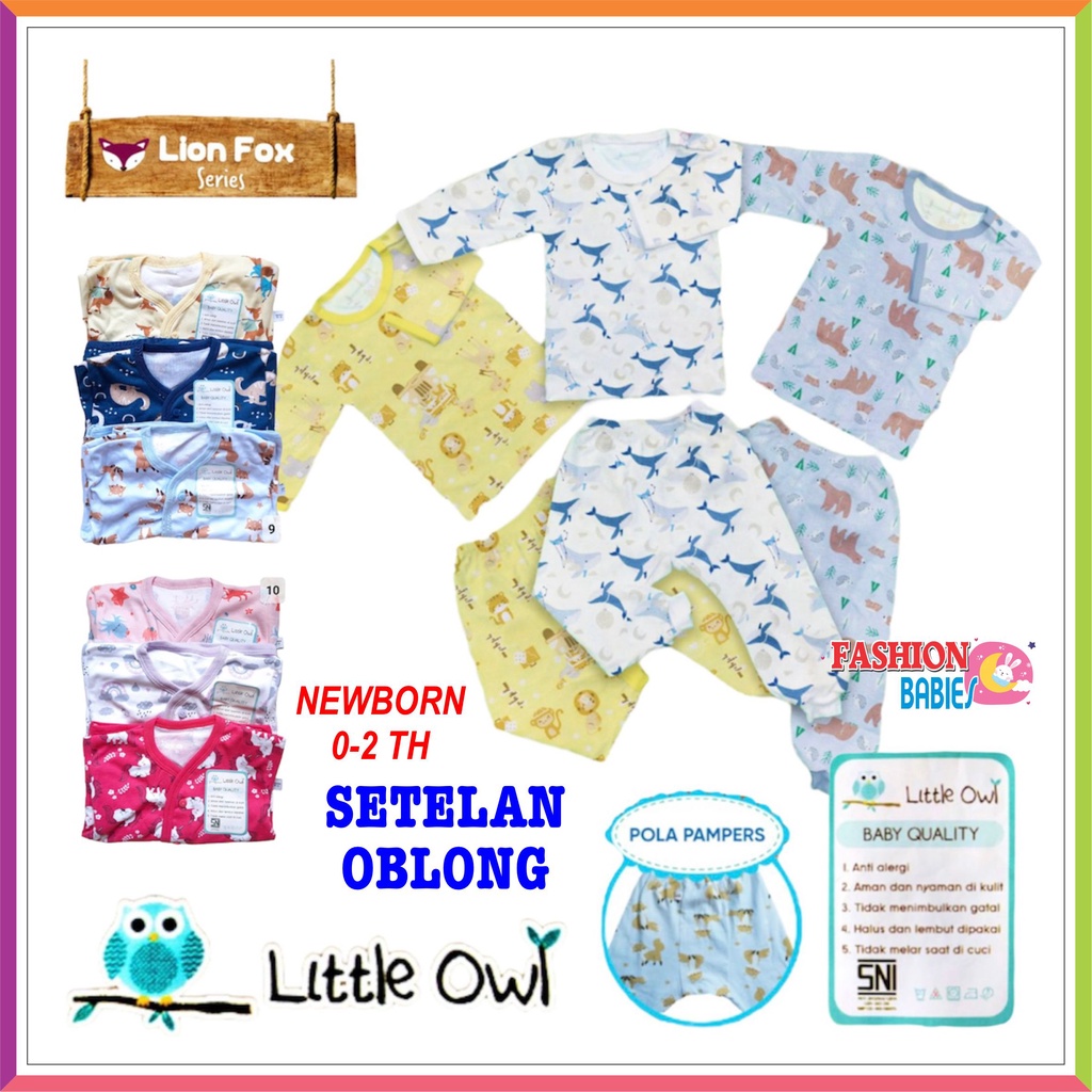 LITTLE OWL - BABY SET | SETELAN BAYI OBLONG PANJANG MIRIP VELVET ❤ Fashionbabies ❤