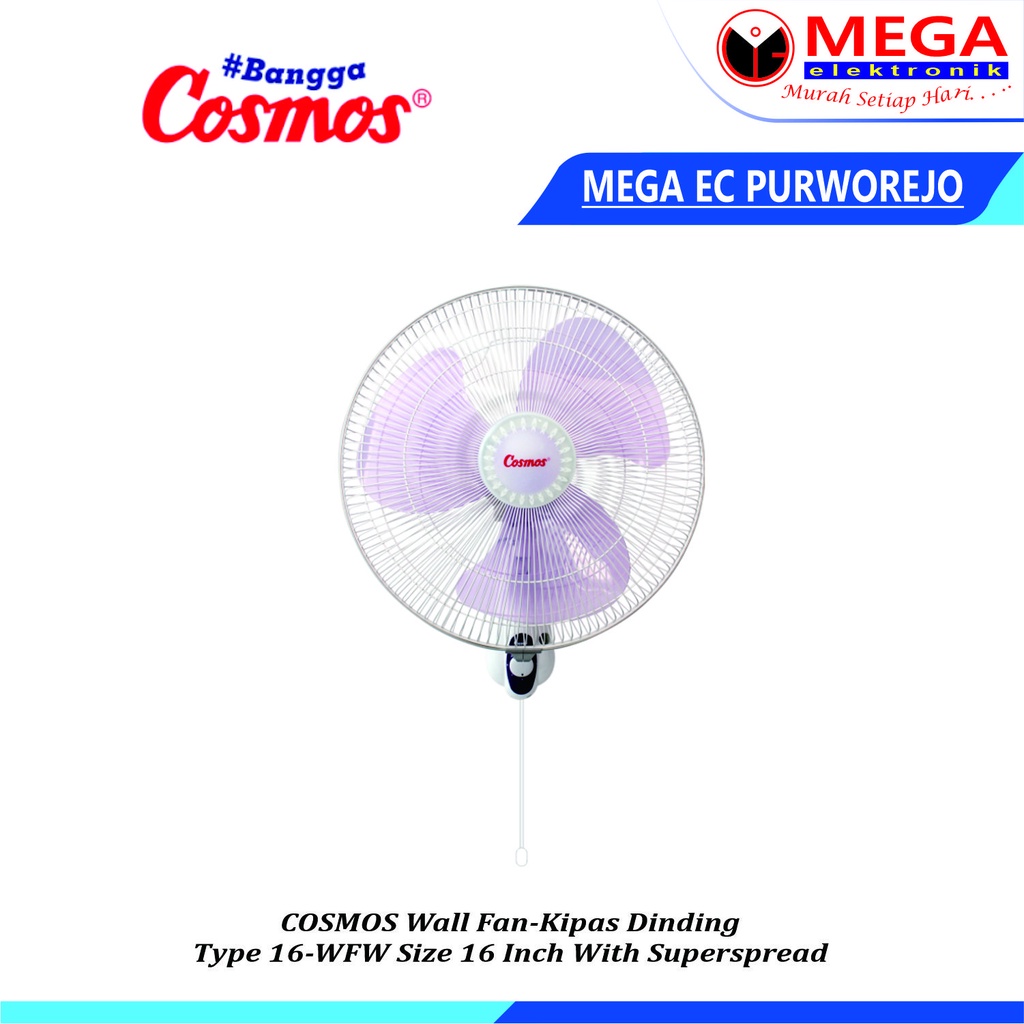 KIPAS ANGIN WALL FAN COSMOS 16-WFW / 16 WFW BERGARANSI RESMI