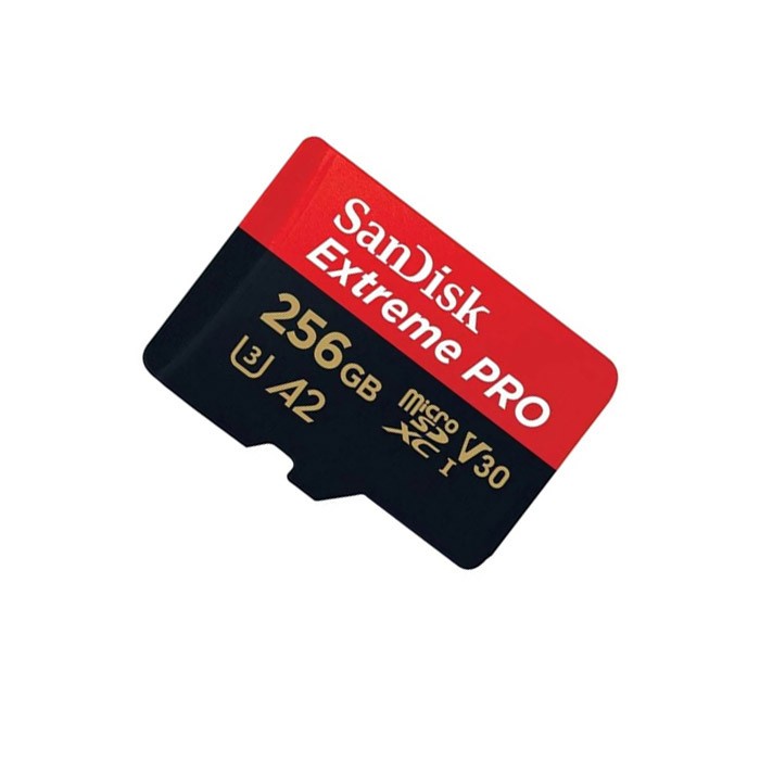 Sandisk MicroSDXC Extreme Pro 256GB U3 A2 4K V30- SDSQXCD-256G