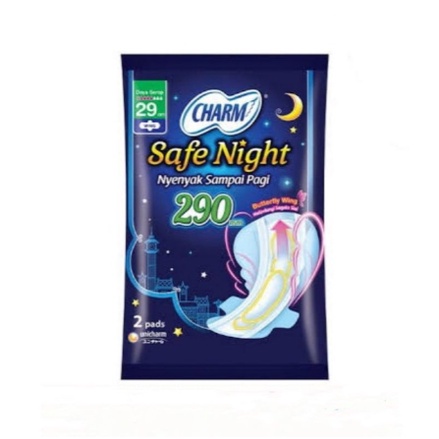 CHARM NIGHT 29cm / 1 RENCENG ISI 10 Sachet (1 Sachet 2Pads)