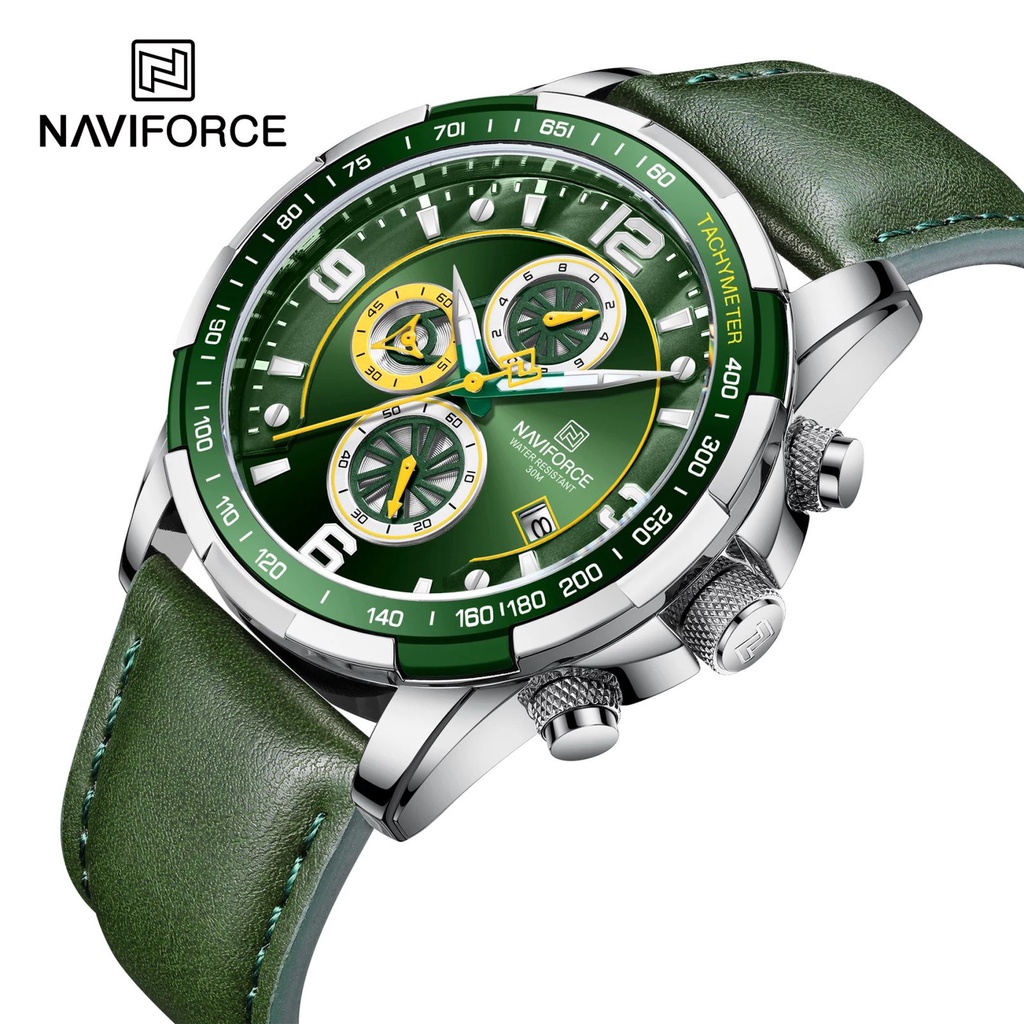 JAM TANGAN PRIA NAVIFORCE NF-8020 ORIGINAL WATERESISTAN/JAM TANGAN NAVIFORCE TALI KULIT/