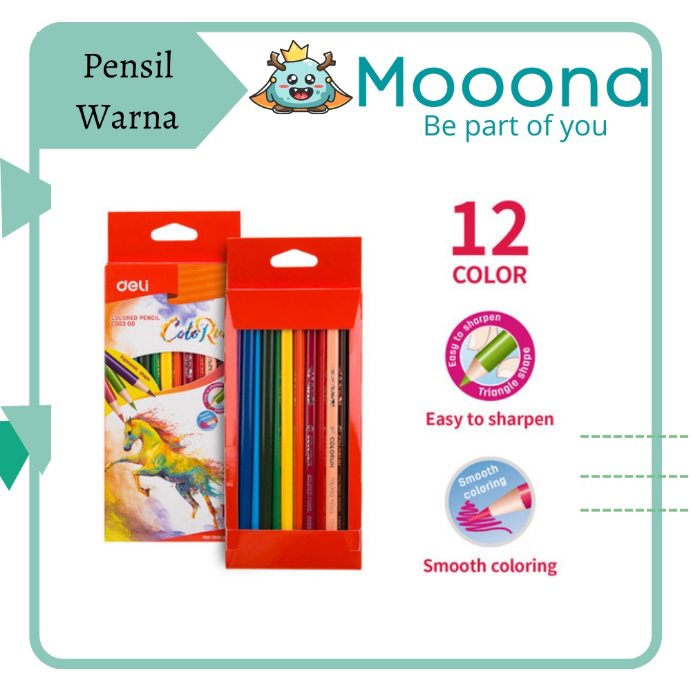 

DELI Pensil Warna isi 12 C00300