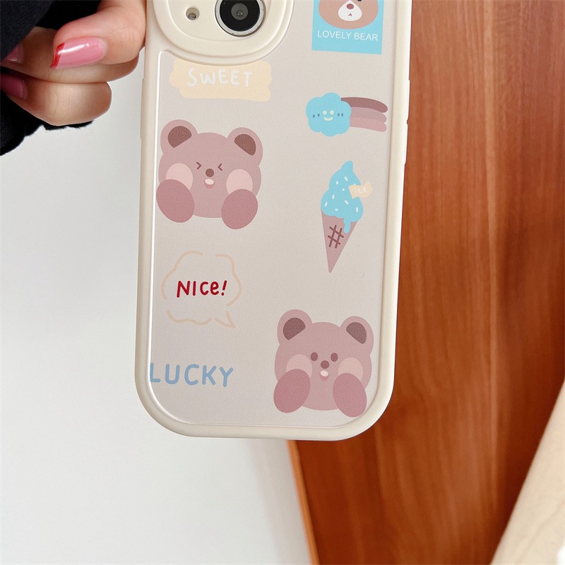 Cute Ice Gream Soft Case Samsung A20S A30 A12 A22 A03S A32 A13 A21S A10S A11 M11 A31 A32 A33 A23 A50S A30S A51 A52 A53 A70 A72 A73 A71 S20 S21 S22 Plus Ultra Phone Case