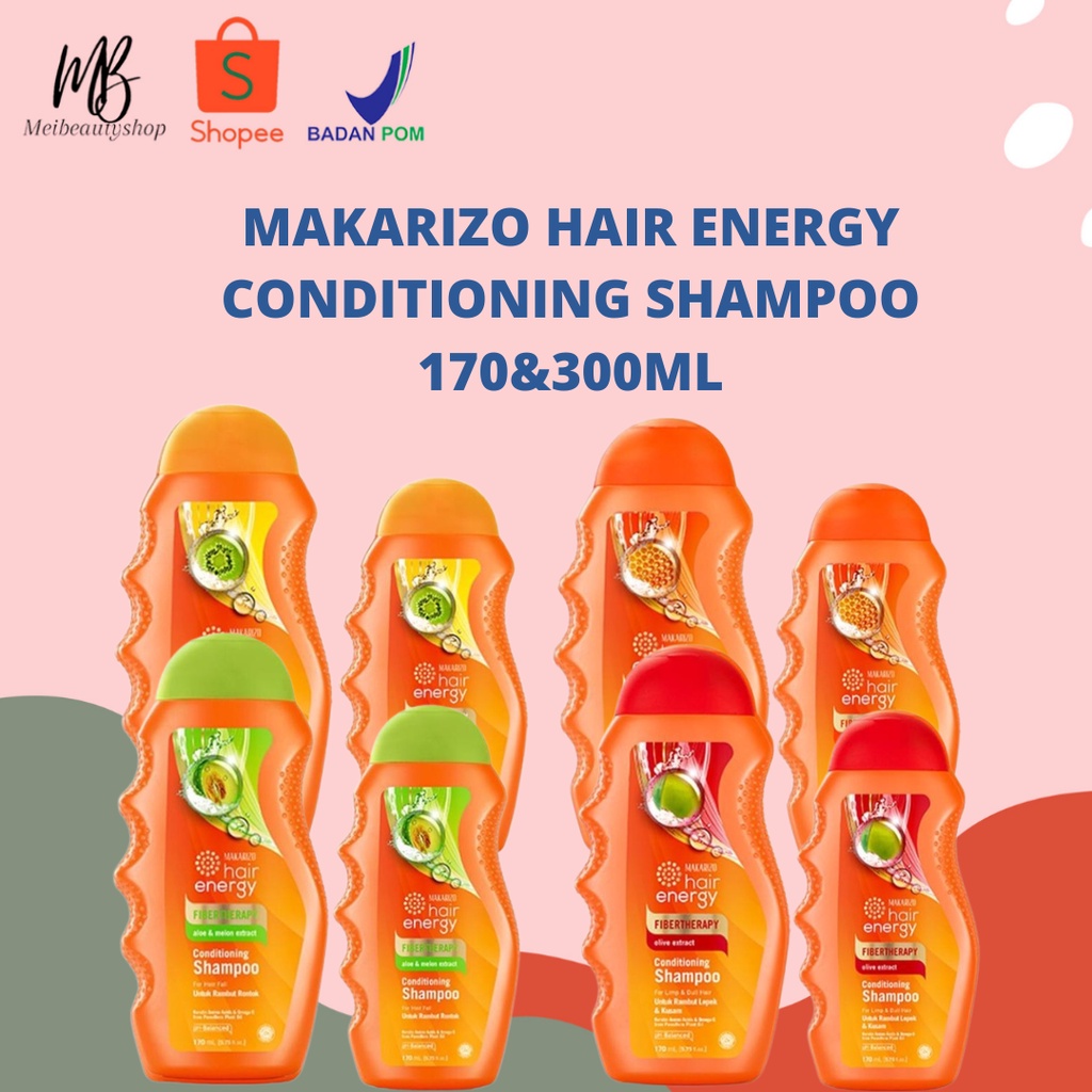 Makarizo Hair Energy Conditioning Shampoo 2 in 1 Fibertherapy 170ml | 330ml