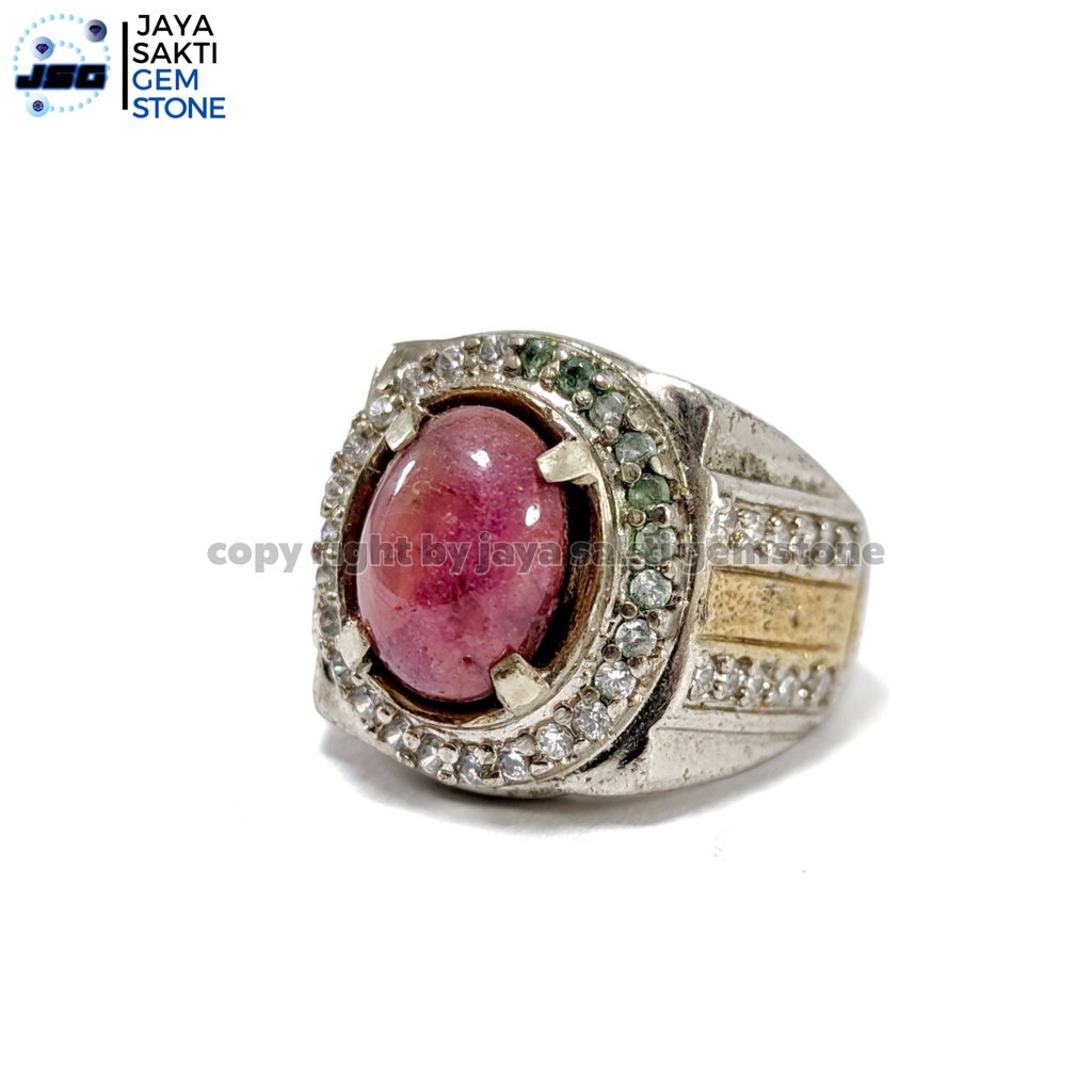 Natural Batu Permata Red Ruby Corundum RRC02