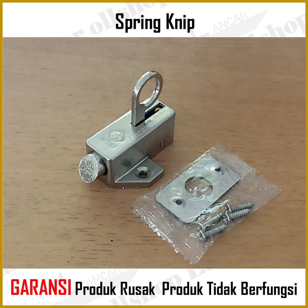 Spring Knip Tebal / Grendel Kodok Kotak / Slot Jendela / Spring Knife Kodok / Grendel Jendela Spring Knip