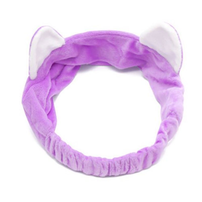 BANDANA BANDO KOREA IMPORT HEADBAND MOTIF KUPING KUCING