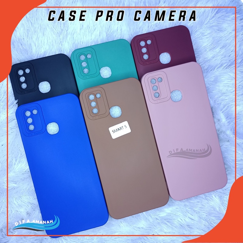 INFINIX HOT SMART 5 Softcase case pro camera macaron bahan tebal di jammin sesui foto master soft case pro camera