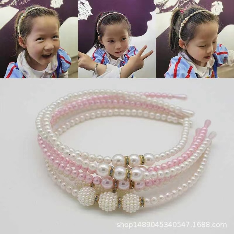 Bando Mutiara Korea Pearl Headband Aksesoris - Headband Mutiara Import