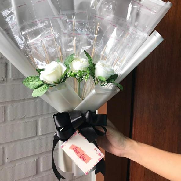 kerangka buket uang, buket uang, buket money, bouquet uang, buket - 20 Lembar