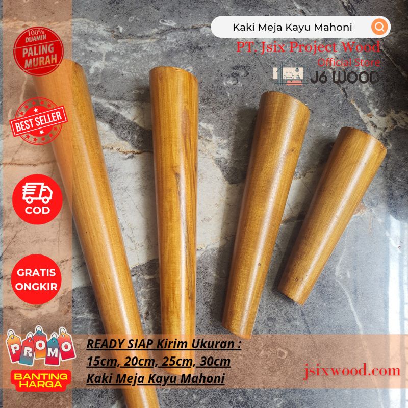 Kaki Meja Kayu / Sofa Kayu / Wooden Table Legs Minimalis / Kaki Meja Kayu Mahoni
