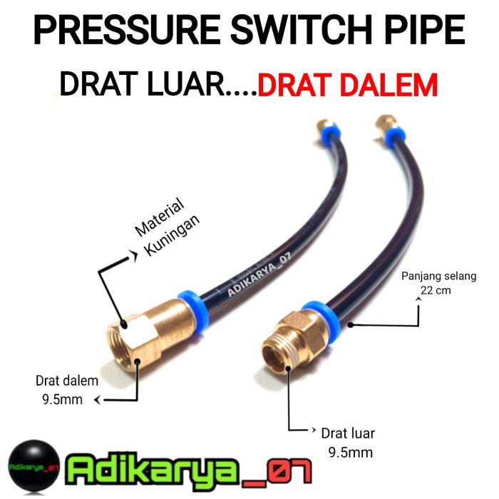 Pressure switch pipe selang pipa otomatis kompresor listrik check valve kompresor listrik portable D