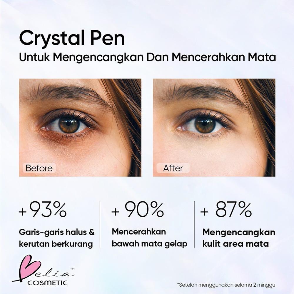 ❤ BELIA ❤ SKINTIFIC 09 360 Crystal Massager Lifting Eye Cream Krim Mata | BPOM