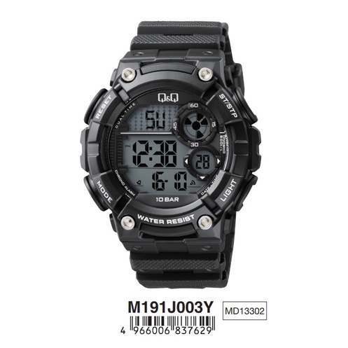 Sale 7.7 Jam Tangan Pria Casual Sporty Rubber Digital Original Q&amp;Q QnQ QQ M191 M191J Series