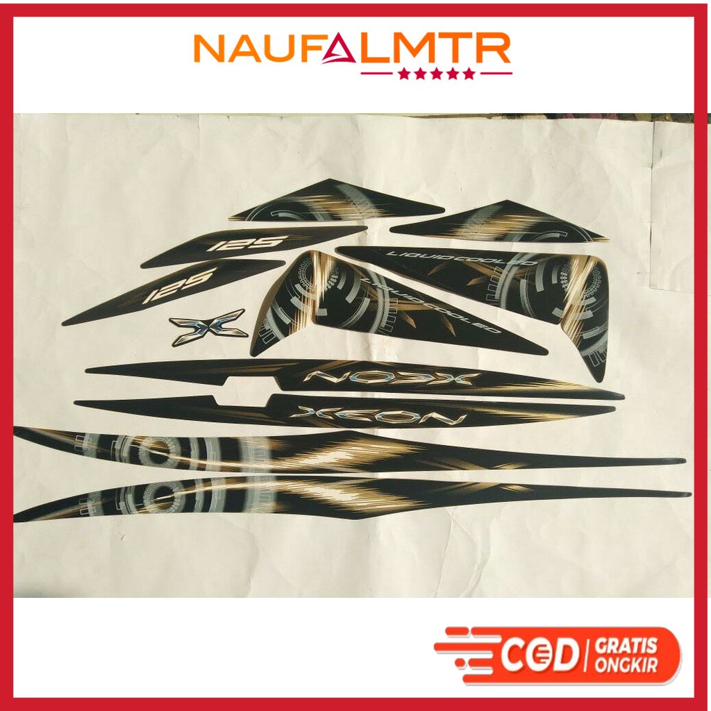striping striping yamaha xeon 125 2012 hitam
