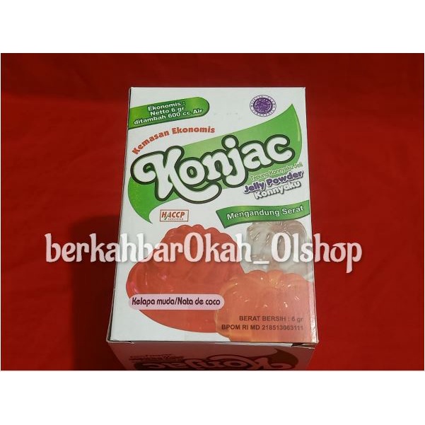 BARUUU JELLY POWDER KONNYAKU MEREK, KONJAC Rasa KELAPA MUDA