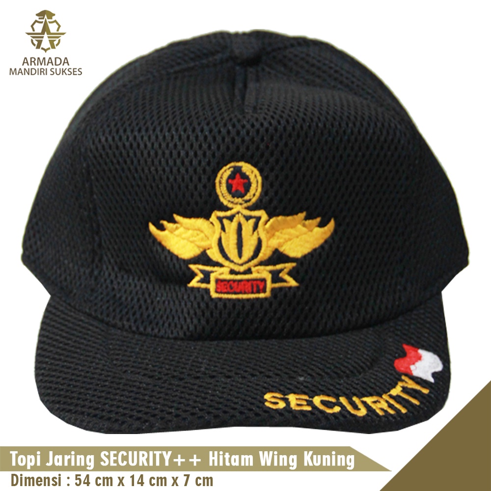 Topi Jaring Security Wing - Topi Security Wing Mesh