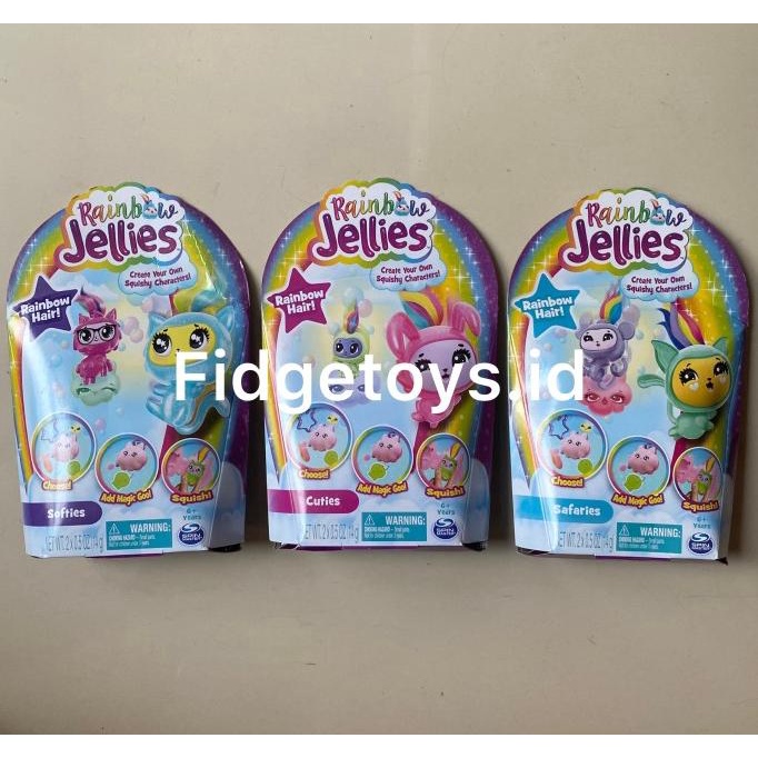 Rainbow Jellies 2-Pack Make Your Own Squishy Characters Kit