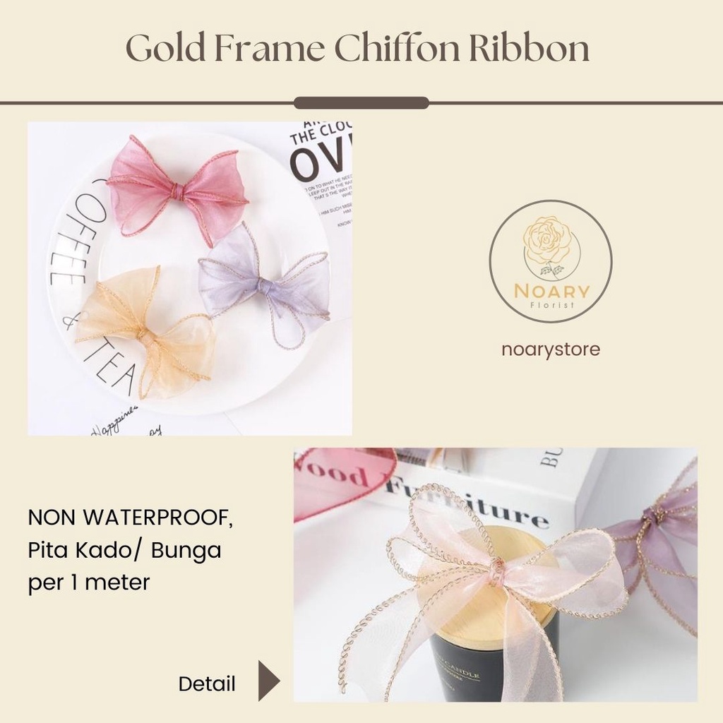 

Gold Frame Chiffon Ribbon