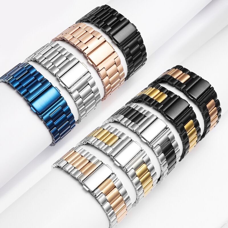 Stainless Steel Strap For watch band 40mm 44mm 5 4 3 watch strap 38mm 42mm Bracelet Sport Metal WatchBand for iWatch 3 2 1