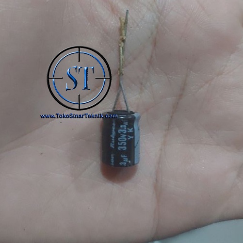 Elco Elko Capacitor Kapasitor 3,3/350 3,3uF/350 3,3/350V 3,3/350V 3,3uF/350v 3,3/350V 3.3uf 350v Kualitas Bagus