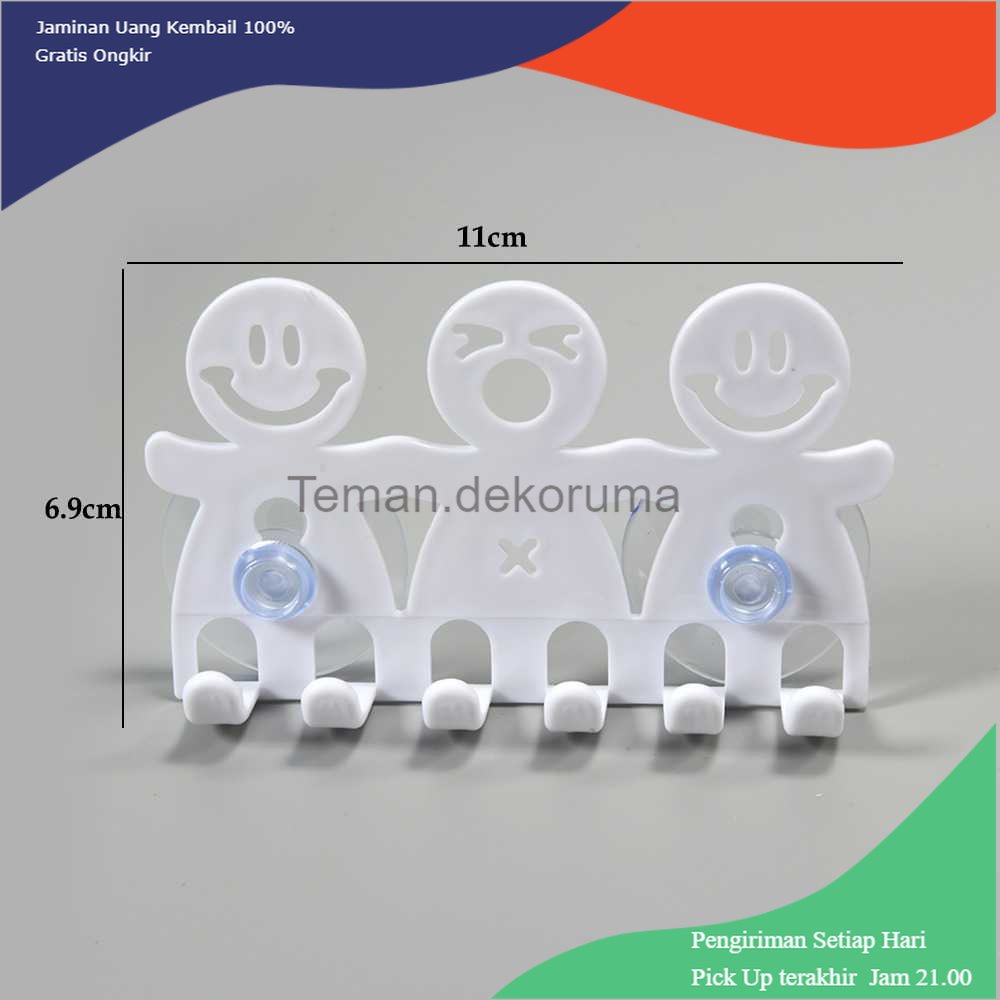 TD - PR GUANYAO Rak Sikat Gigi Wall Mounted Toothbrush Holder - E1911