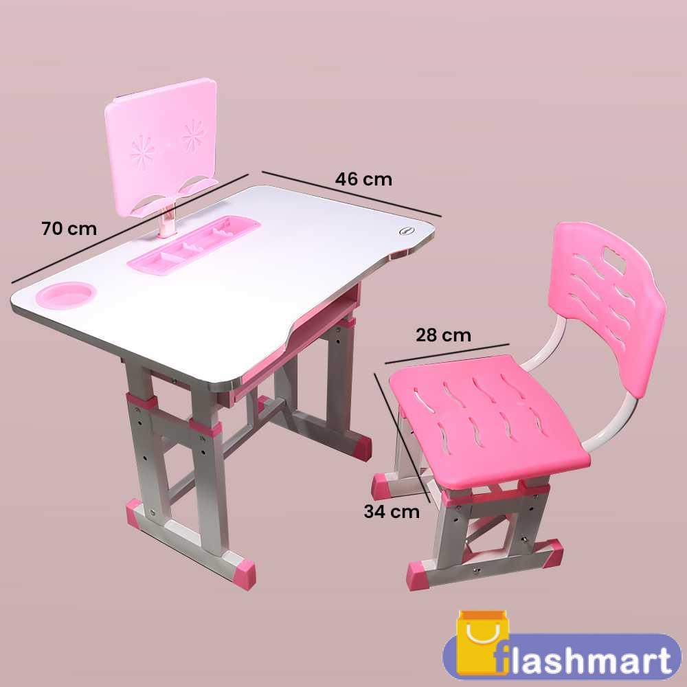 Flashmart Meja Kursi Belajar Anak Minimalis HIGH QUALITY - PREMIUM PINK