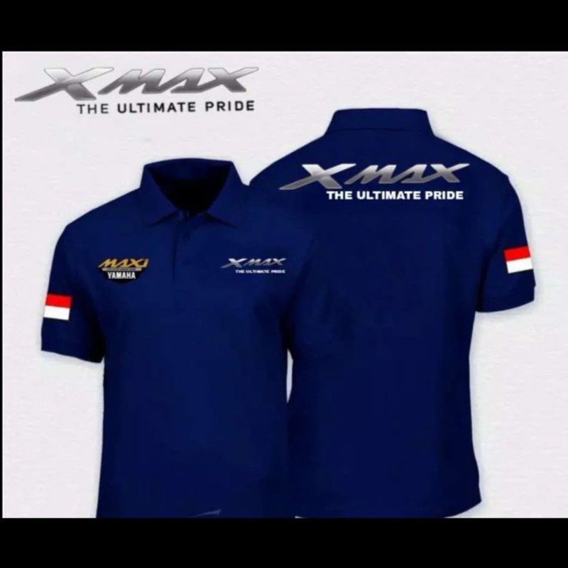 Jual Kaos Polo Shirt Tshirt Baju Kerah Distro X Max Yamaha Xmax Polos