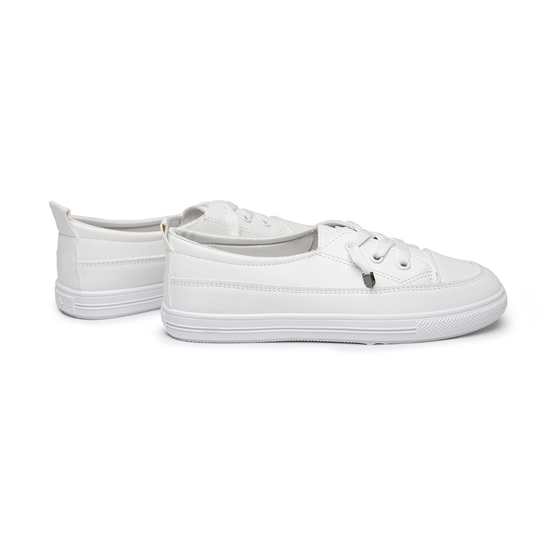 [GROSIR][COD] SEVEN_DAY SEPATU SNEAKERS KANVAS WANITA IMPORT CASUAL SPORT PUTIH TALI FQ-405