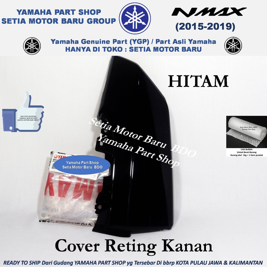Cover Reting Sayap Winglet Sen Hitam Glossy Kanan Nmax  N Max Old Lama Asli Yamaha Bandung
