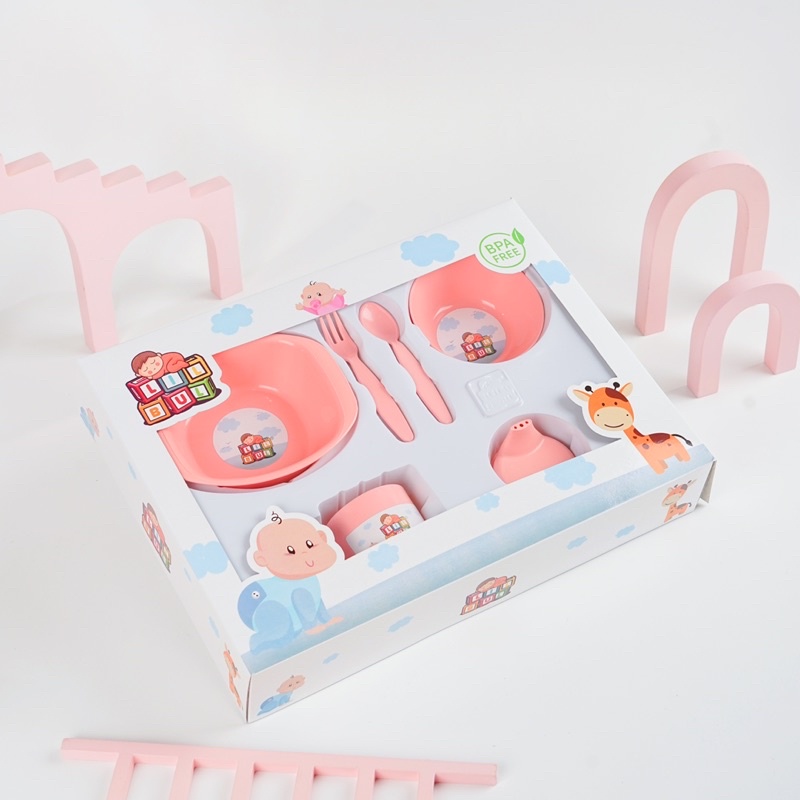 Lilbul FEEDING SET MEDIUM / Feeding Set Baby Lilbul / Set Alat Makan Bayi MEDIUM Lilbul