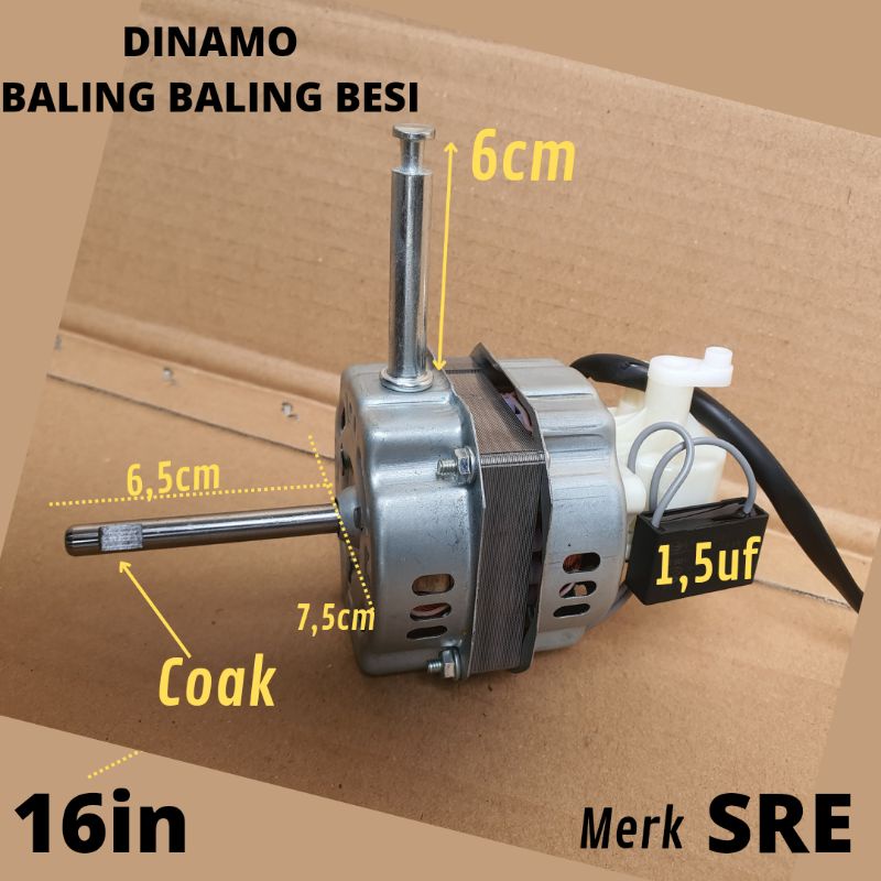 DINAMO KIPAS ANGIN AS COAK 16IN KAKI PENDEK