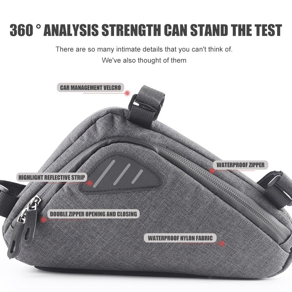 SDi Tas Sepeda Serbaguna Triangle Frame Bag Pouch Ros126 Black By Pro