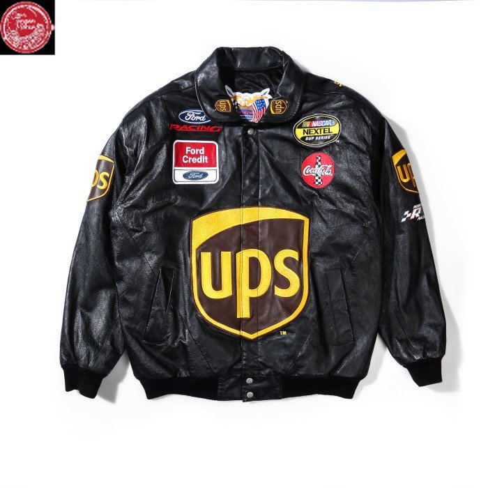 Jacket Vintage Nascar Ups Leather Limited By Jeff Hamilton